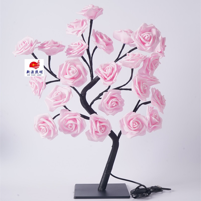 led cherry blossom lights, tree lights, rose, maple leaf, fiber optic flower decorations, gifts, night lights Item Picture
