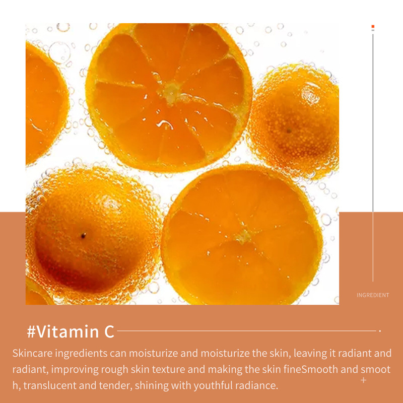 All-english ZOZU Vitamin C Essence for hydrating, shrinking pores, repairing and brightening skin. Cross-border export wholesale Specification drawing