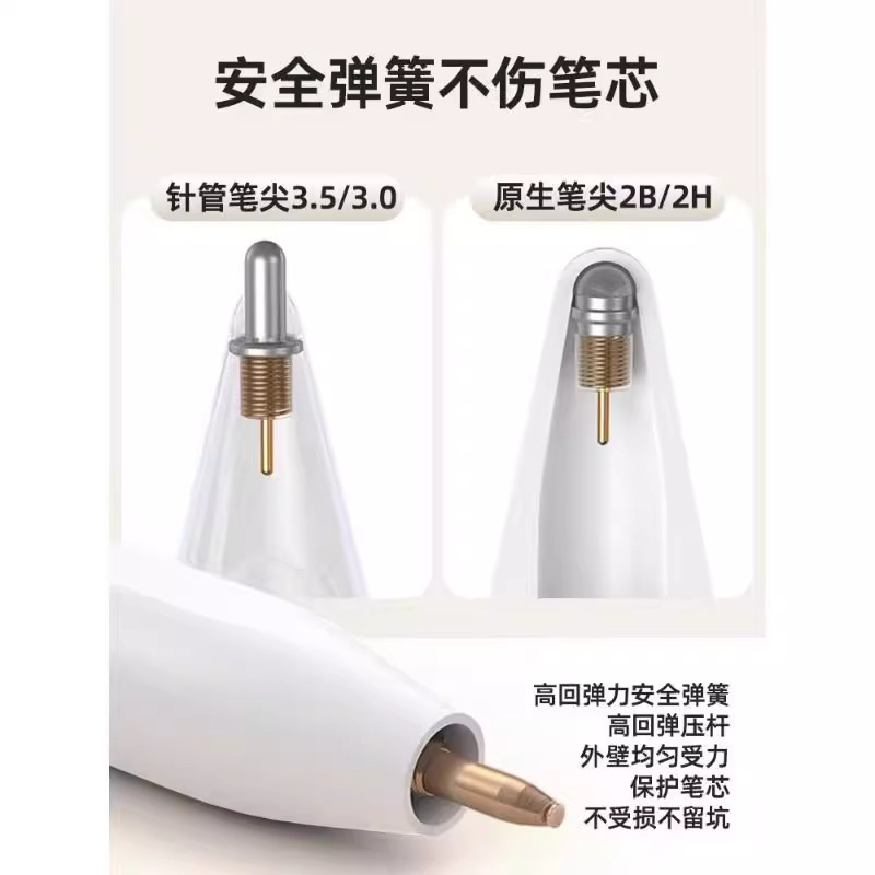 Apple Pen tip 2B Original 2H modified metal Apple Pencil capacitive pen set box with elasticity Application Scenario