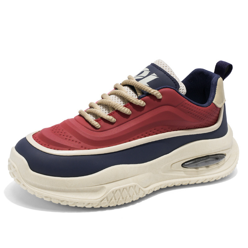 Men's shoes 2025 Spring New breathable sports shoes, men's trendy and versatile thick-soled casual dad shoes for teenagers Item Picture
