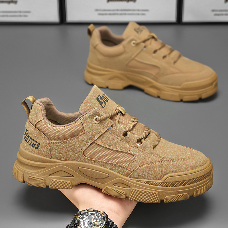 Spring new style of labor protection shoes, men's shoes, breathable, anti-slip and wear-resistant work shoes, men's sports shoes, board shoes full figure