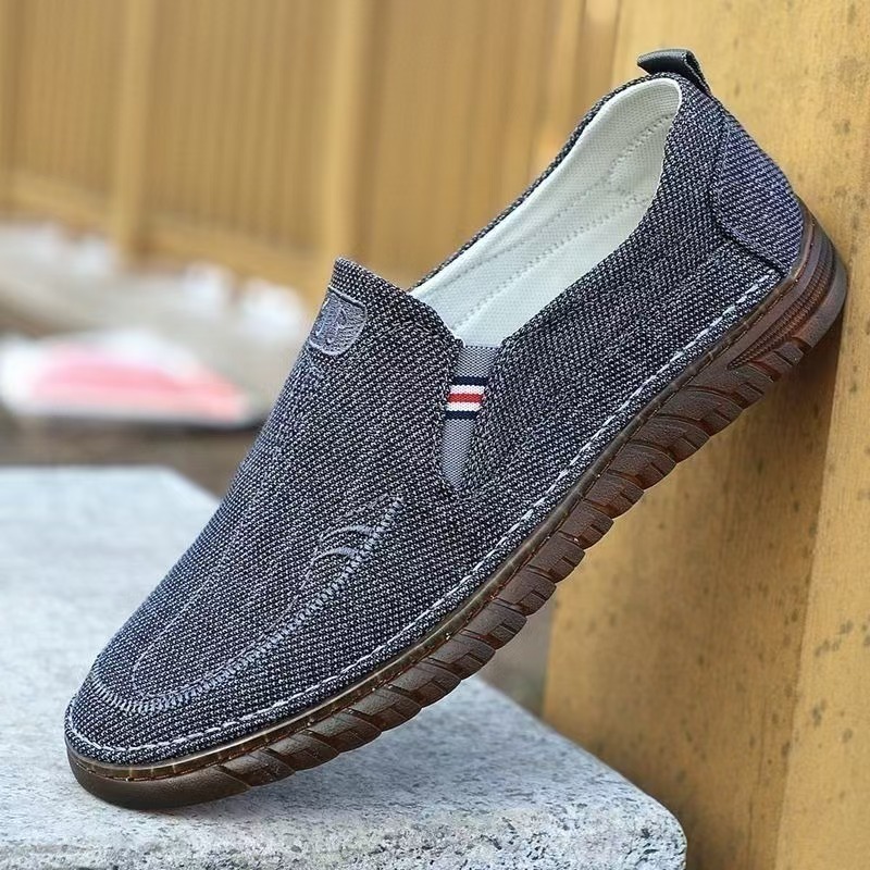 Wholesale old Beijing cloth shoes, men's walking shoes, soft-soled walking shoes, dad shoes, breathable casual men's shoes, dad shoes details Picture