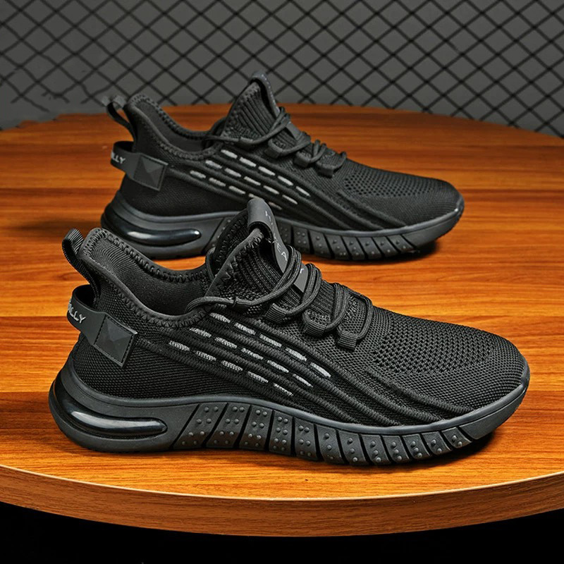 Coconut Shoes Men's summer new breathable mesh shoes, men's trendy and versatile Fei-woven sports shoes, casual running shoes details Picture