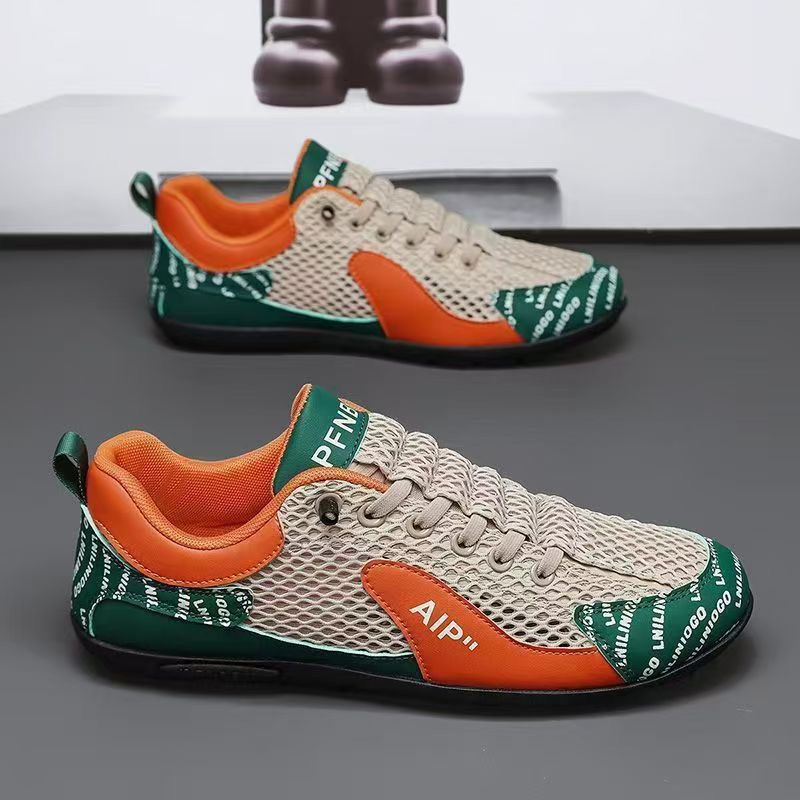 The 2025 new style of Doudou shoes, men's low-top shoes, trendy, fashionable and casual Korean-style lazy person's set, can be worn on one foot for export wholesale details Picture
