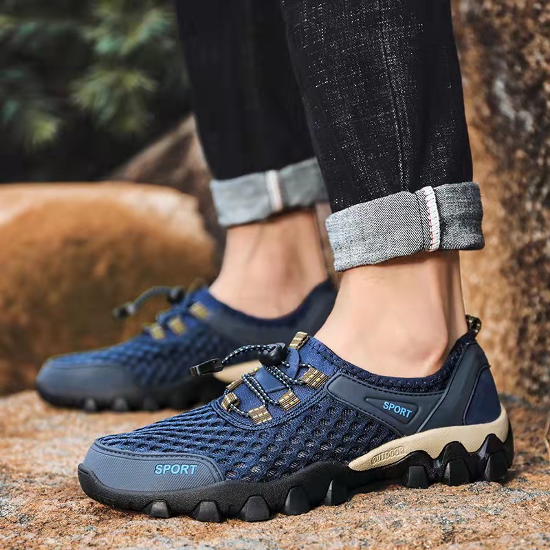 Wading shoes 2022 Summer New Men's breathable and comfortable outdoor net shoes Casual sports shoes manufacturer wholesale men's shoes Application Scenario