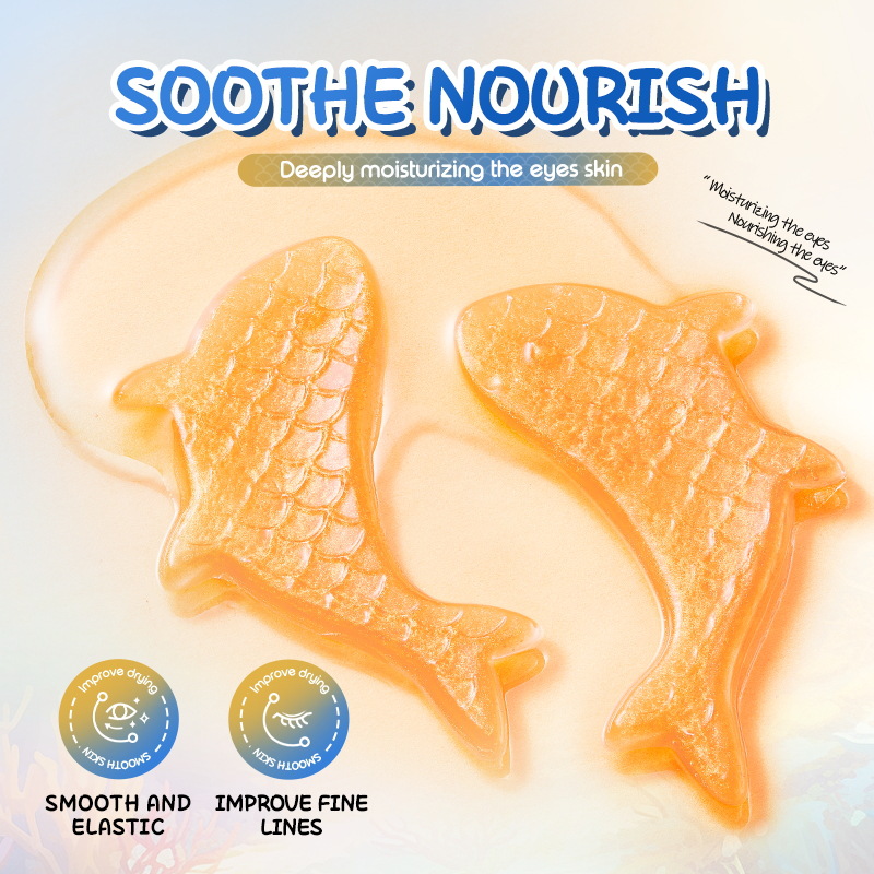 Full English SADOER caviar Collagen Firming Eye Mask, Hydrating and Nourishing Eye mask cross-border export wholesale Specification drawing