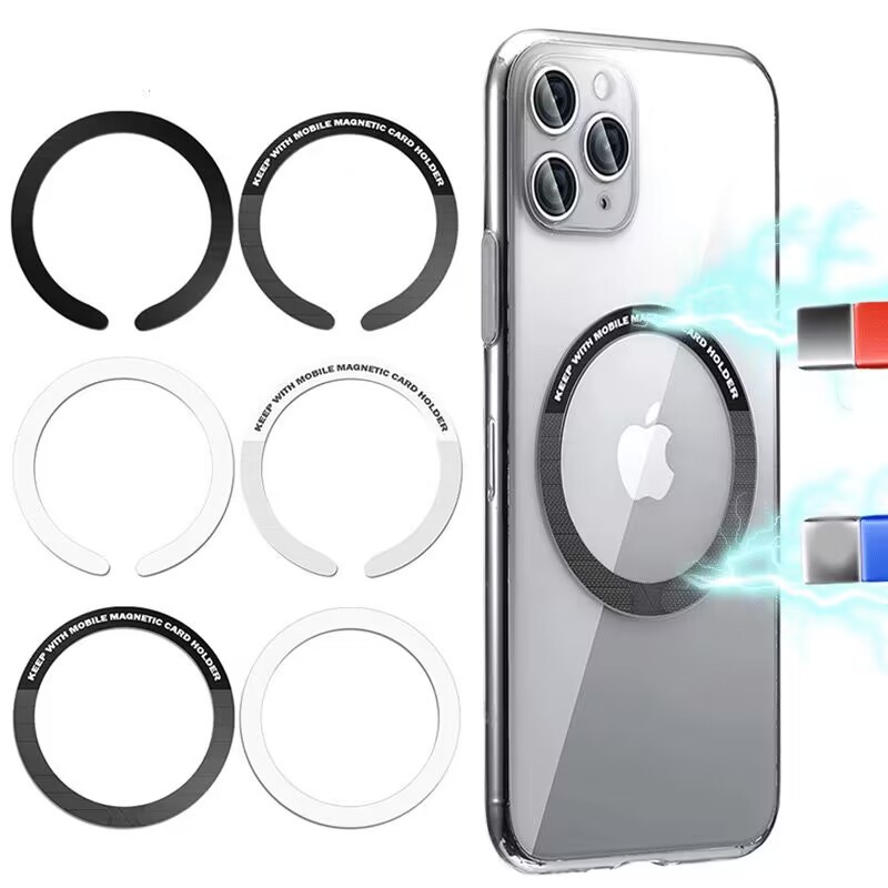 Magsafe lacquered magnetic rings are suitable for magnetic patches on car mounts, wireless charging magnetic patches, and mobile phone accessories details Picture