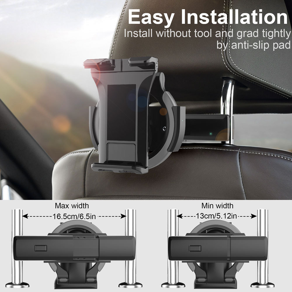 Factory direct sales of popular rear car phone holders and retractable TV tablet holders for car seats Application Scenario