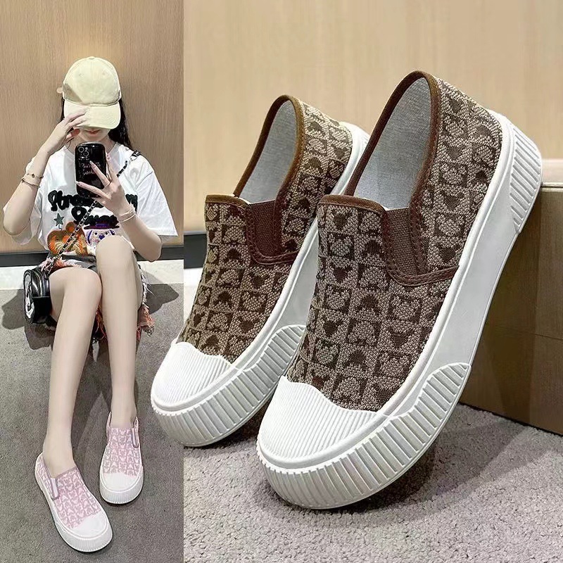 2024 Summer New women's shoes: Canvas shoes, women's soft-soled casual shoes, campus style student shoes, thick-soled shoes, women's wholesale details Picture