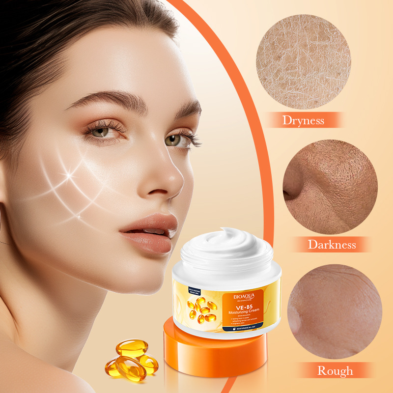 All-english BIOAOUA Vitamin EB5 Moisturizing and Repairing Face Cream, Nourishing Face Cream Cross-border export wholesale details Picture