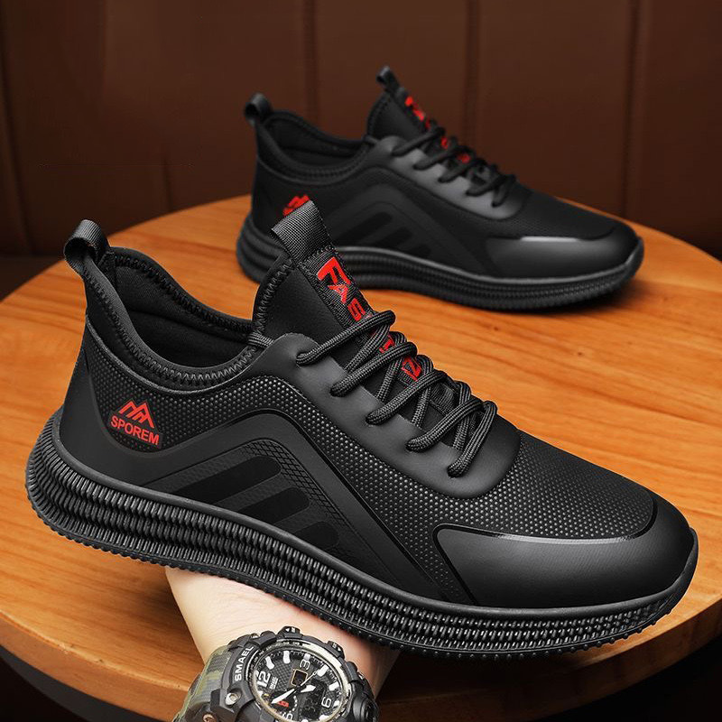 Men's 2024 Spring New Men's white sneakers, trendy Forrest Gump shoes, lightweight and breathable running shoes for men wholesale details Picture