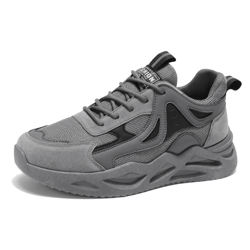 New men's shoes for spring 2025: Breathable mesh shoes, men's sports shoes, trendy and versatile thick-soled casual dad shoes Item Picture