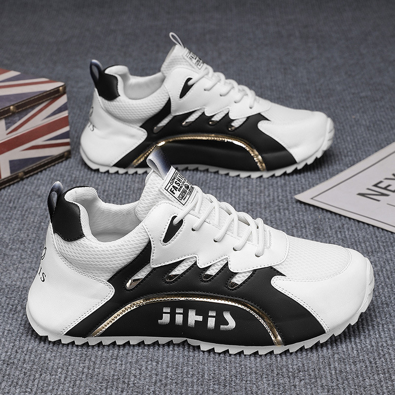 New men's shoes for summer 2025: Breathable mesh shoes, men's trendy and versatile soft-soled sports shoes, casual dad trendy shoes Specification drawing