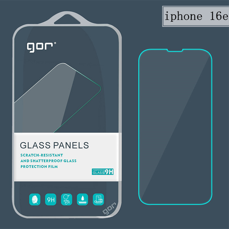 GOR is suitable for iphone16e tempered glass film. Apple iphone 16E phone screen protector film full figure