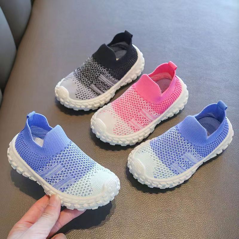 Children's sports shoes 2022 new style: Boys' casual shoes, breathable mesh shoes, anti-slip, girls' soft-soled baby shoes, durable full figure