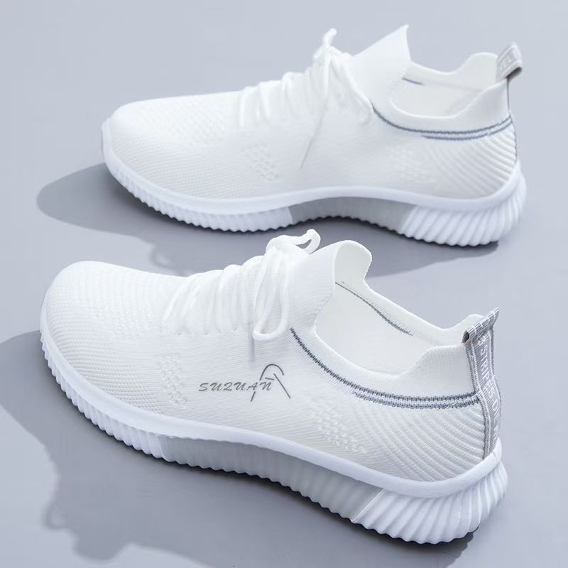 New autumn and winter sports shoes for women, 2024, versatile, thin, casual, white, mesh, Korean-style popular shoes Application Scenario