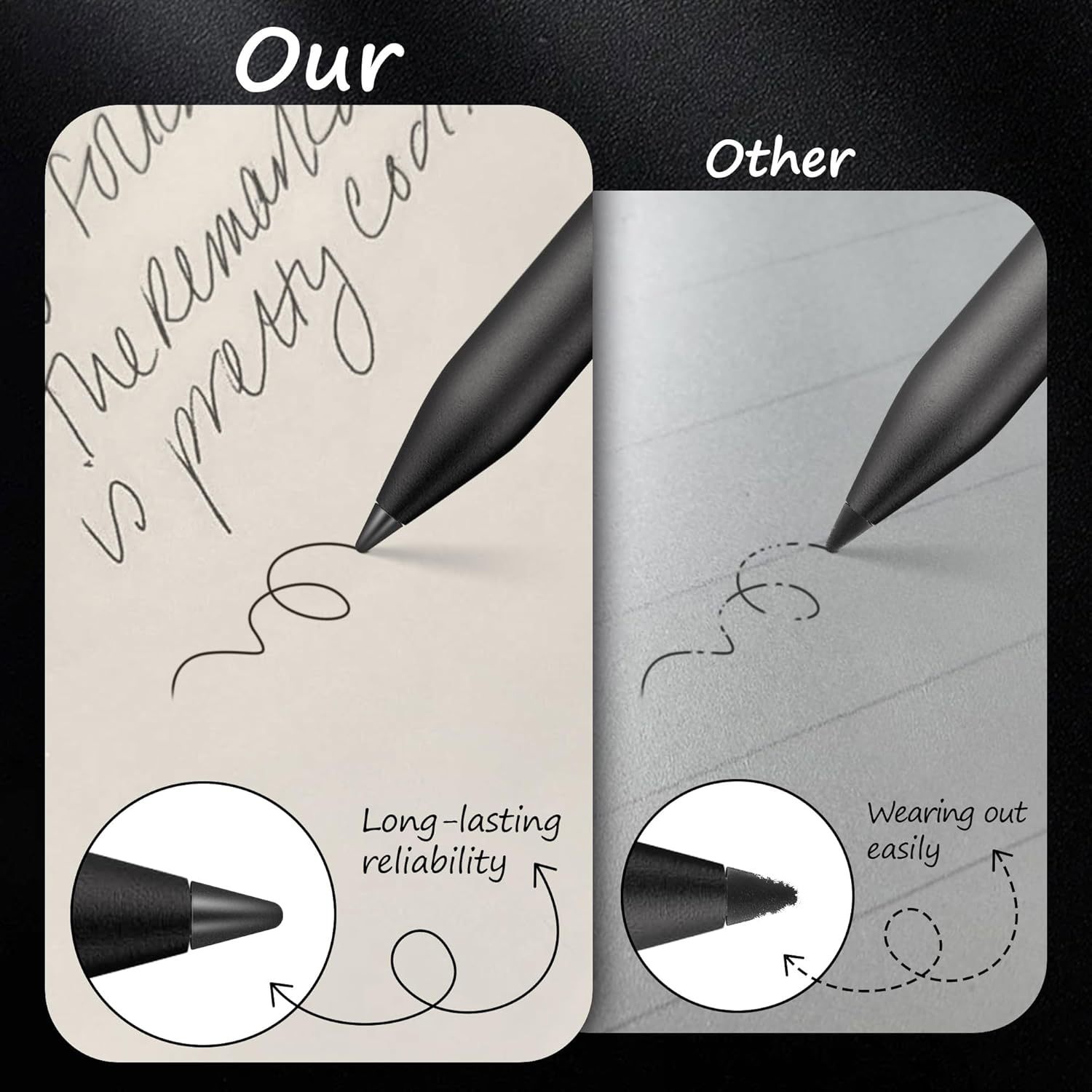 Compatible with the Remarkable Paper Pro nib stylus electromagnetic Pen Marker Plus nib tip Specification drawing