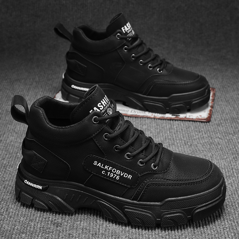 Martin Boots Men's autumn new breathable high-cut workwear shoes for men, Korean style versatile thick-soled casual work safety shoes for men Application Scenario