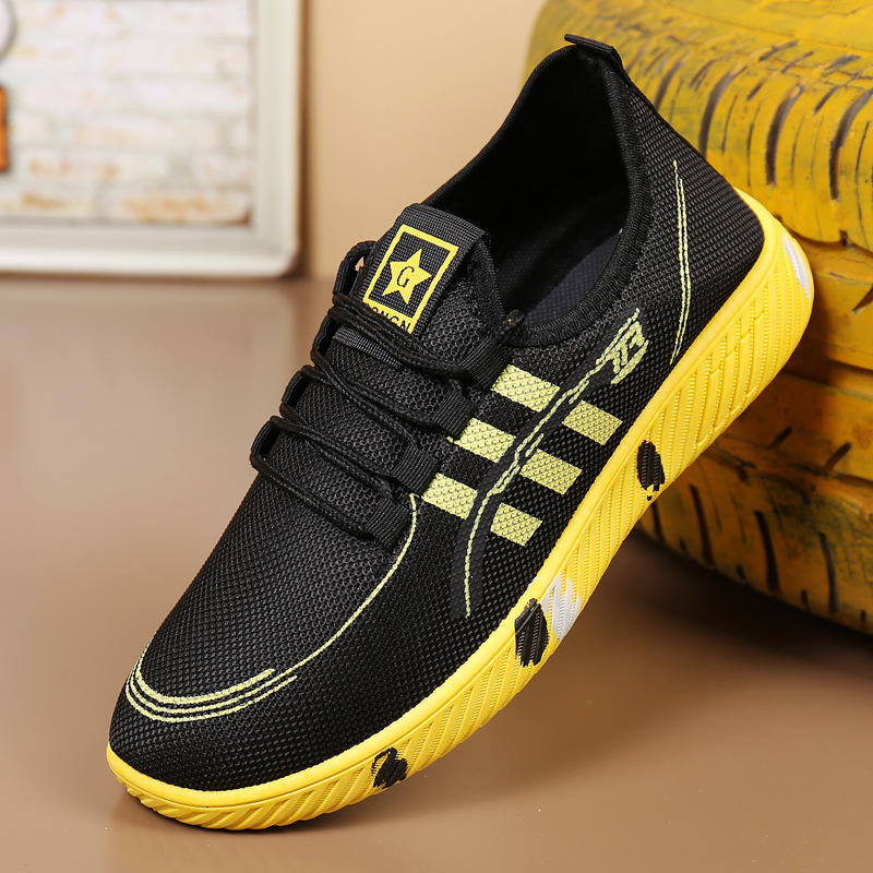 Spring fashion men's shoes: flying woven breathable mesh student shoes, men's versatile casual shoes, one-piece consignment Application Scenario