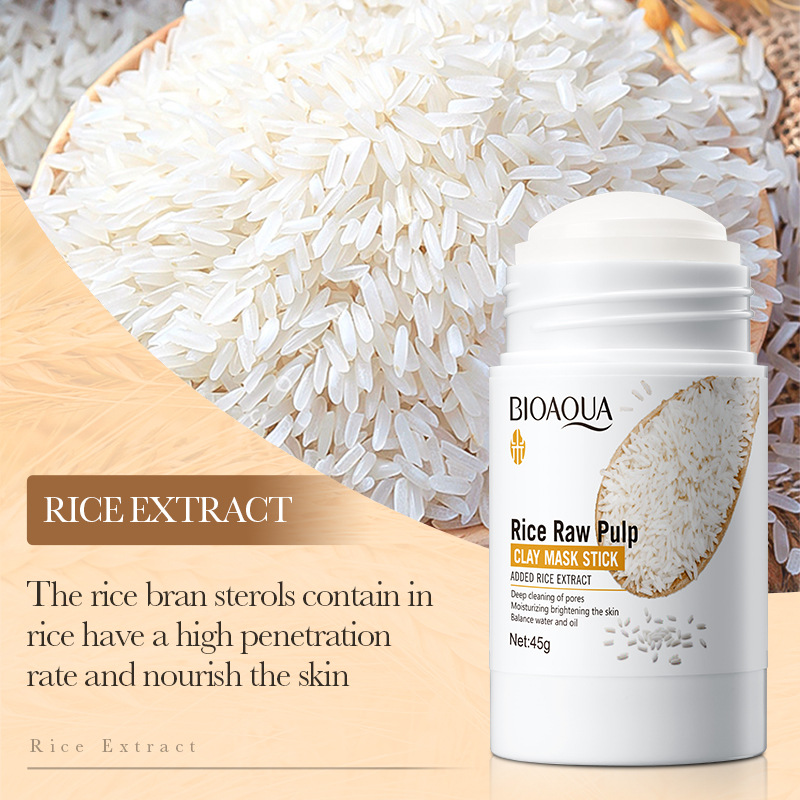 Full English BIOAOUA rice puree mud film stick Deep cleaning Acne Removal mud film cross-border export wholesale Application Scenario
