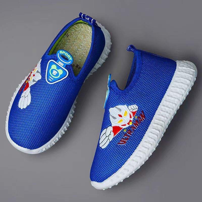 2024 New children's shoes: thick-soled durable sports shoes for boys and girls, soft-soled anti-slip shoes, and children's casual board shoes full figure