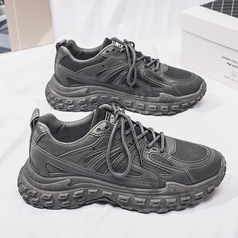 Summer new breathable mesh shoes for men, Korean style versatile anti-slip sports and casual running dad shoes details Picture