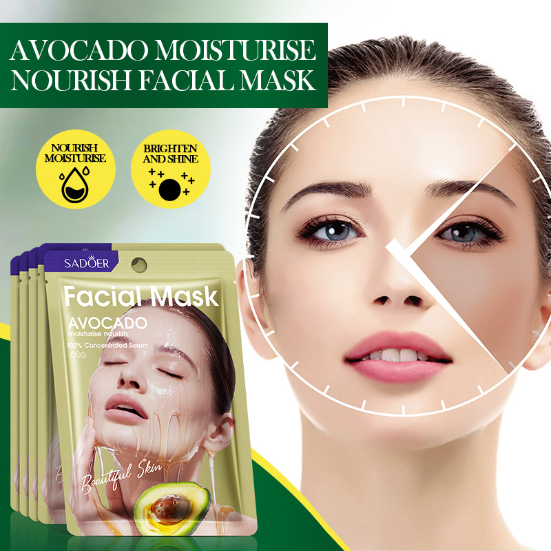 Cross-border wholesale of SADOER avocado Moisturizing and Nourishing Mask and Hydrating and Nourishing Mask in English details Picture