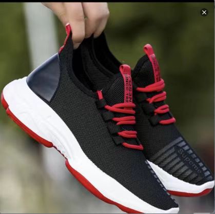 2024 new style sports shoes, soft-soled Korean-style trendy mesh with cutout, wholesale single shoes, lace-up, comfortable and lightweight running shoes full figure