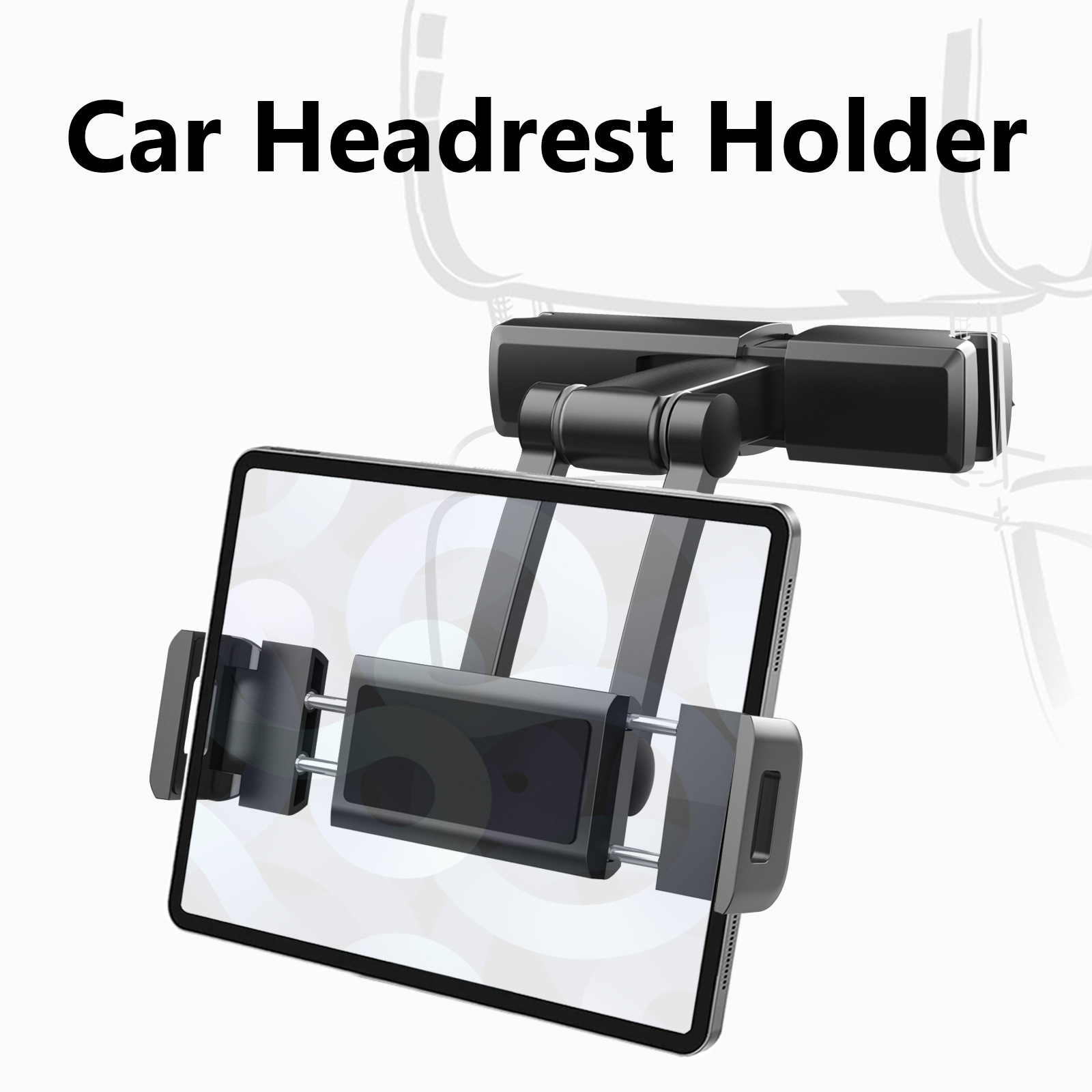 Factory direct sales of popular rear car phone holders and retractable TV tablet holders for car seats details Picture
