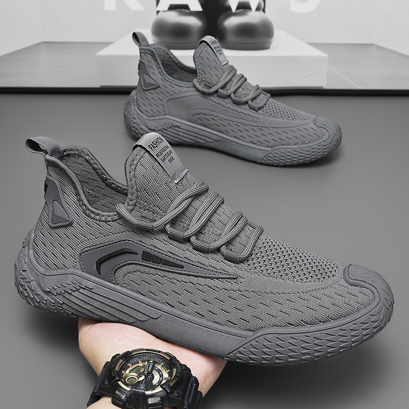 Coconut Shoes Men's summer new breathable flying woven mesh shoes Men's trendy and versatile sports shoes Casual dad shoes details Picture