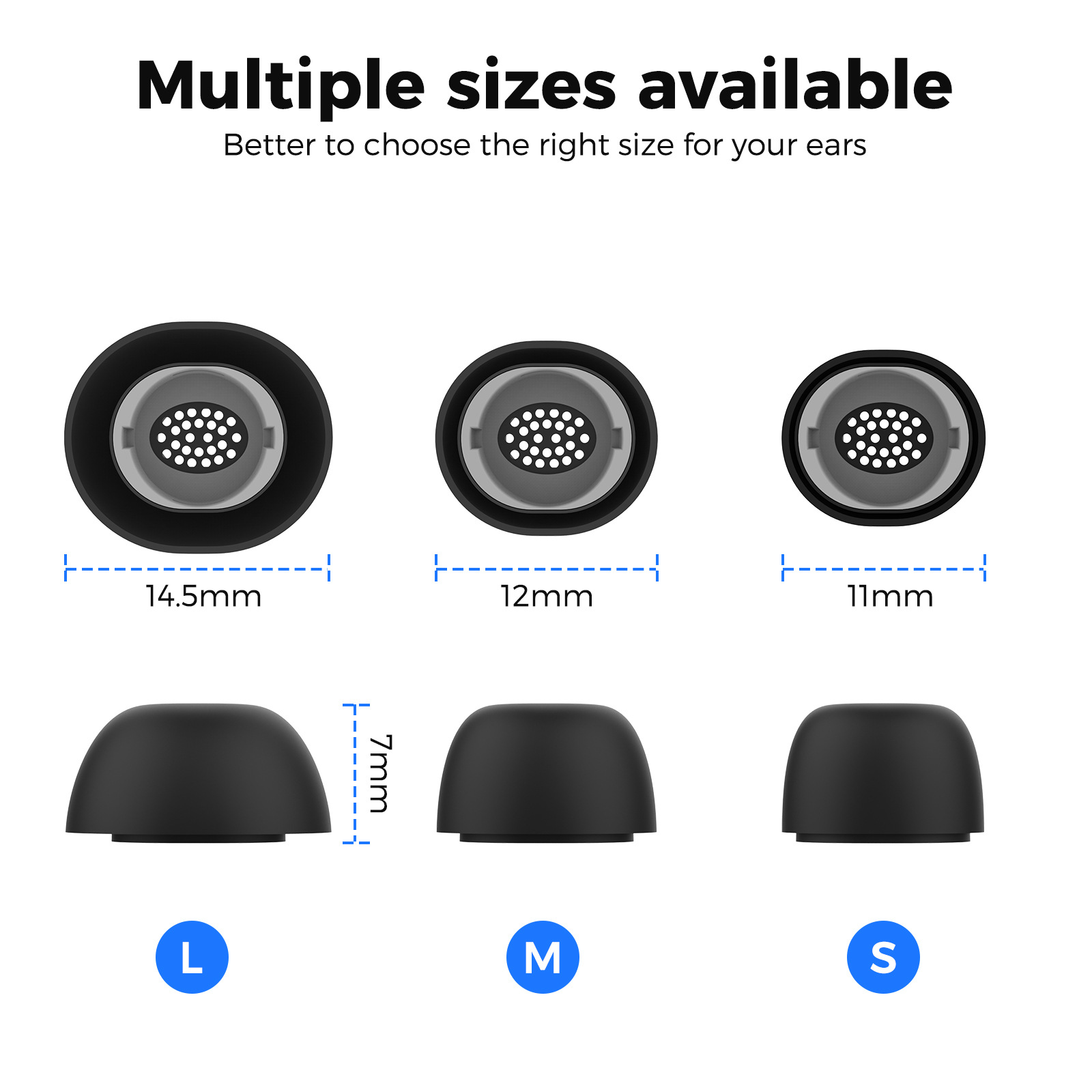This product is suitable for replacing the original earbuds of Samsung Buds3 pro headphones with silicone ear tips and ear covers Application Scenario