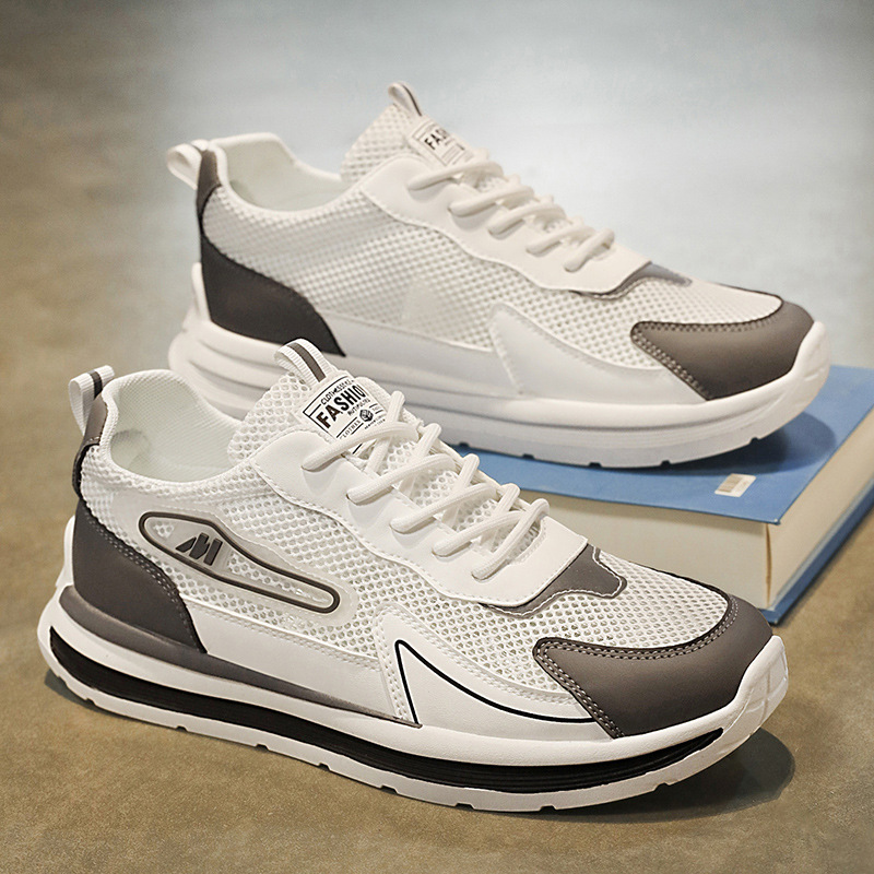 New men's shoes for the summer of 2025: Breathable and perforated mesh shoes, men's trendy and versatile thick-soled sports shoes, casual dad shoes Application Scenario
