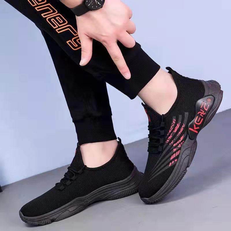 2022 New style Feizhi men's sports shoes for export wholesale, old Beijing cloth shoes, fashionable Korean version running coconut shoes details Picture