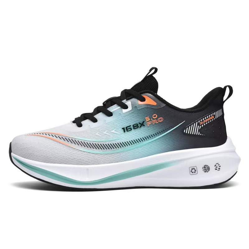 Outdoor fitness test running shoes 2025, men's running shoes Spring/Summer new breathable sports shoes, cross-border wholesale for foreign trade, trendy shoes full figure