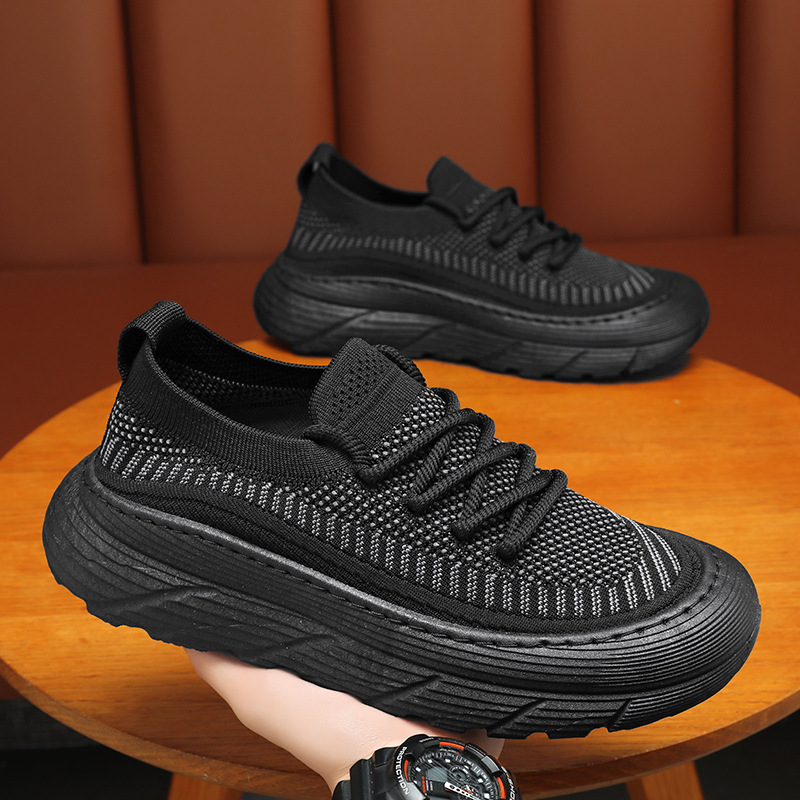 Summer men's shoes: Breathable mesh shoes, coconut shoes, men's Korean style, versatile thick-soled men's sports shoes, casual running dad shoes Application Scenario