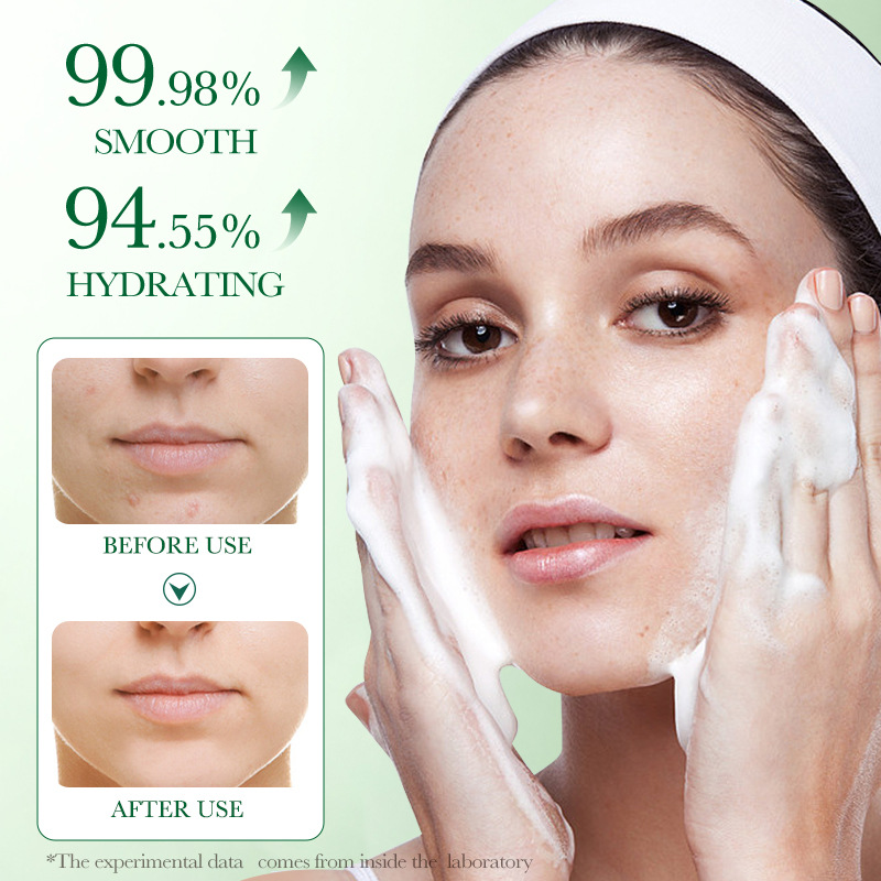 All-english BIOAOUA Centella asiatica Soothing Facial cleanser Cross-border export wholesale Specification drawing
