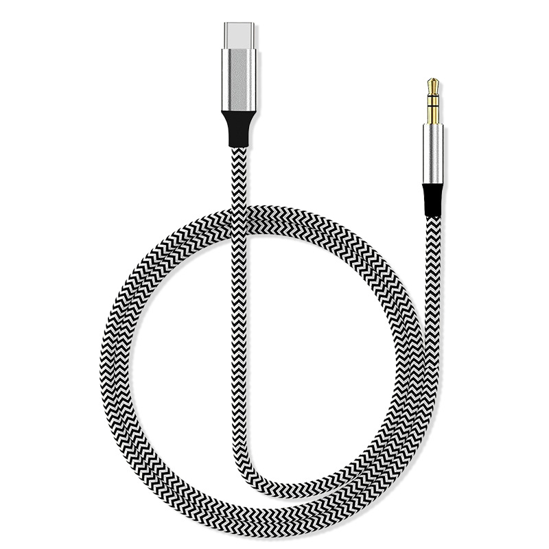 3-piece 1-meter aux car audio cable suitable for Apple 15aux adapter cable car audio adapter cable Item Picture
