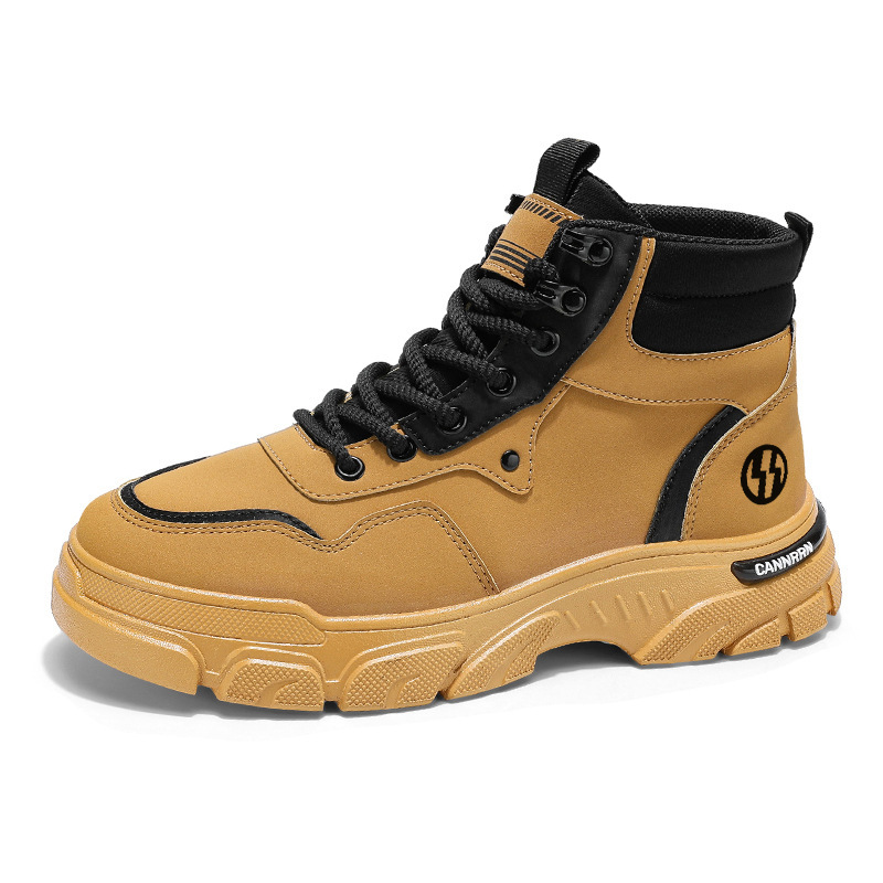 High-top Dr. Martens boots men's autumn new breathable work shoes Men's Korean style versatile British style thick-soled short boots Item Picture