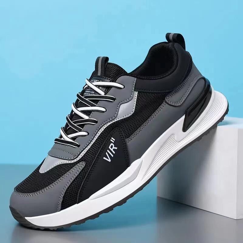 Spring new men's shoes: Breathable mesh sports shoes, men's trendy and versatile thick-soled casual running dad shoes, trendy shoes Application Scenario