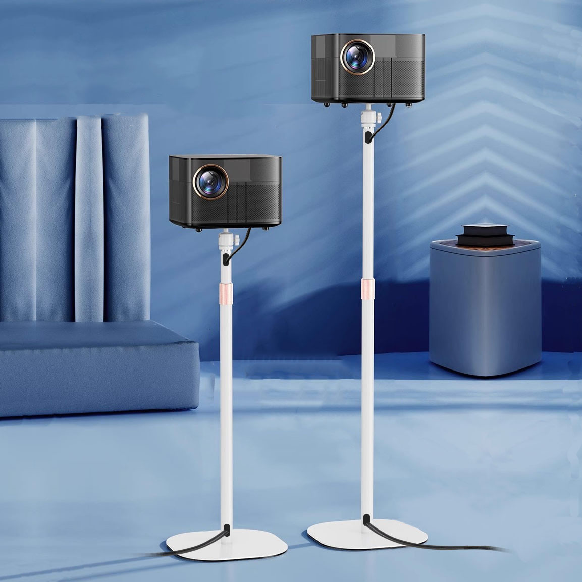 The original manufacturer offers one-piece consignment for the upgraded internal cable projector. The projector stand is universal and hidden, eliminating the need for drilling details Picture