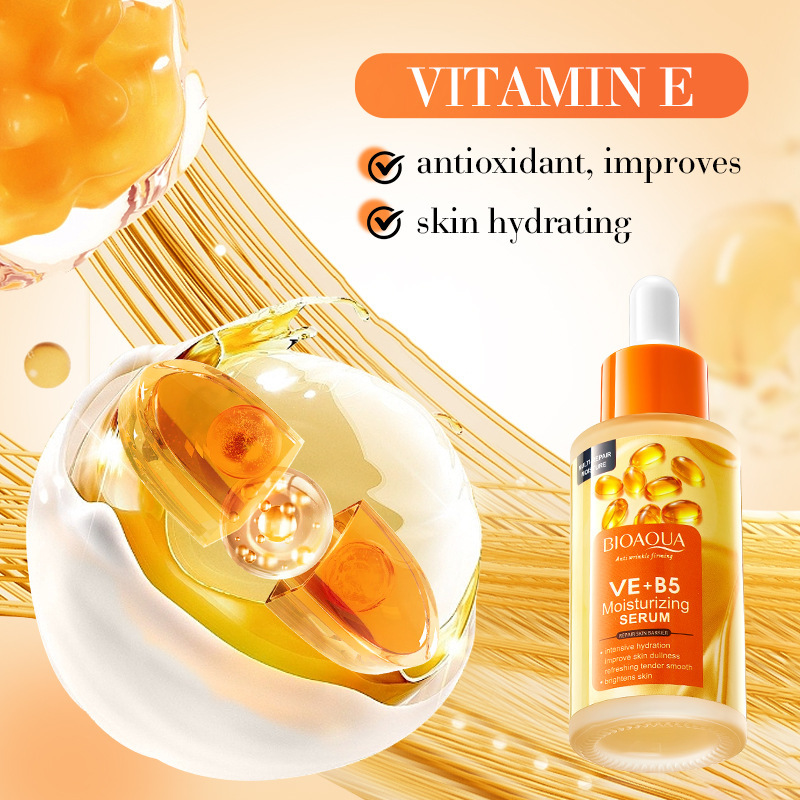 Cross-border export wholesale of all-English BIOAOUA Vitamin EB5 Moisturizing Multi-dimensional Hydrating Essence and Nourishing Essence Specification drawing