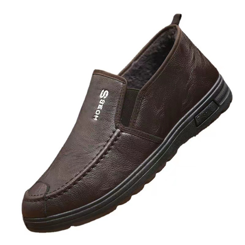 Factory wholesale 2024 summer style leather shoes: Breathable, soft, durable, versatile and casual. Men can add fleece Item Picture