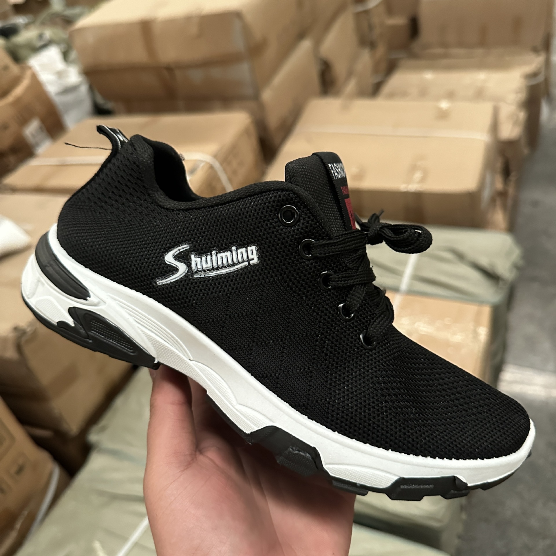 Trendy sports shoes for men, summer mesh breathable casual shoes, soft-soled comfortable running shoes, fashionable single shoes, export batch details Picture