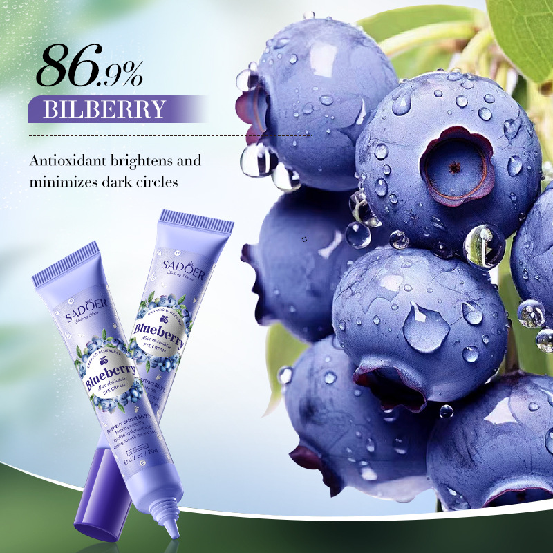 SADOER Blueberry Hyaluronic Acid Multi-Effect Antioxidant Eye Cream, Hydrating and Repairing Eye Cream, cross-border export wholesale Application Scenario