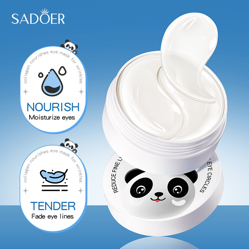 Full English SADOER Collagen Firming and anti-wrinkle Eye Mask, Delicate Skin Rejuvenation Eye Mask cross-border export wholesale details Picture