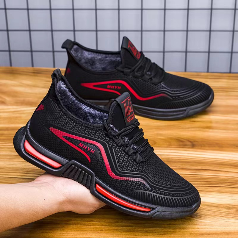 2022 new men's shoes: Fashionable, casual and trendy running shoes, men's sports single cotton leather shoes of the same style Application Scenario