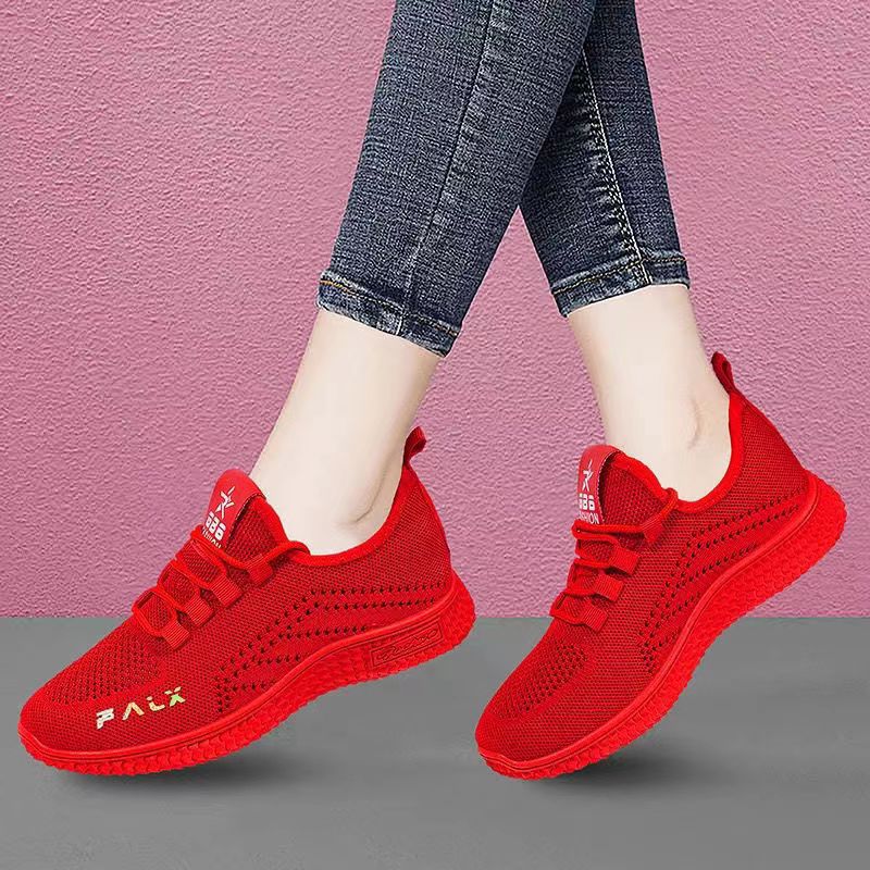 Women's shoes 2023 New style Feizhui breathable sports shoes, women's popular running shoes, export wholesale women's shoes, mom shoes full figure