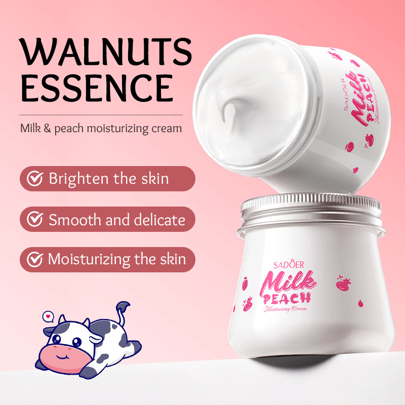 Cross-border wholesale of SADOER milk Avocado Orange Peach Moisturizing Cream and hydrating water cream in English details Picture