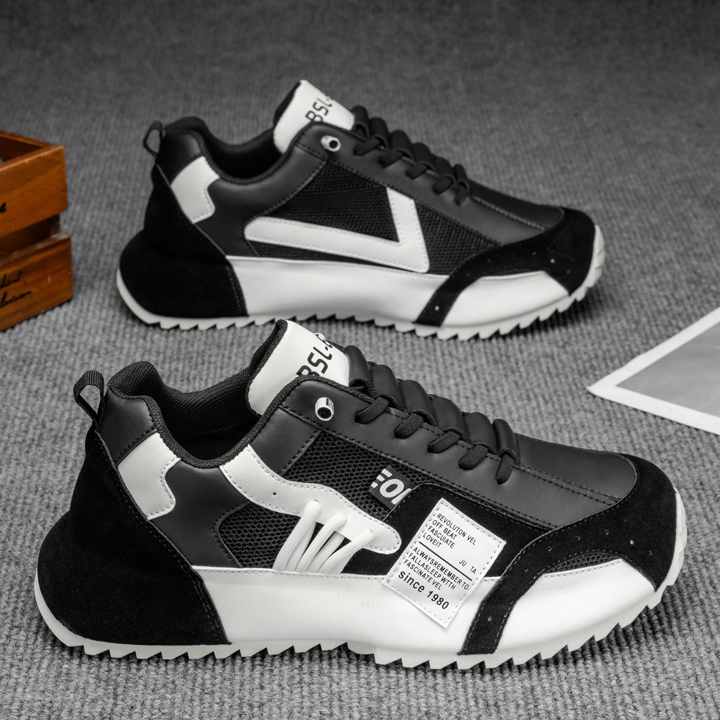 Men's summer breathable and versatile shoes: one-step sports shoes, casual board shoes, running thick-soled insole height-increasing dad shoes, trendy shoes Application Scenario