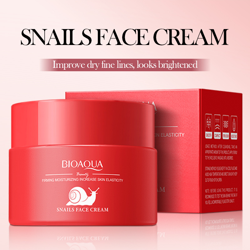 Full English BIOAOUA Snail Firming and Moisturizing Cream, Hydrating and Moisturizing Skin Care Cream, cross-border export wholesale Application Scenario